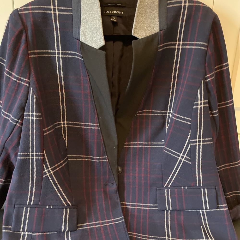 The Bryant Blazer Blue Plaid Blazer